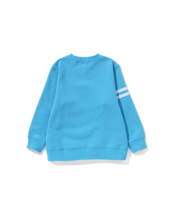 Sudaderas Bape Milo Emblem Crewneck Niños Azules | EOCNI-0863