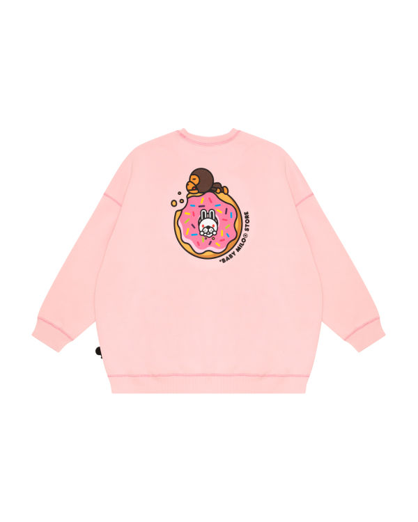 Sudaderas Bape Milo Mujer Rosas | ECGQI-7605