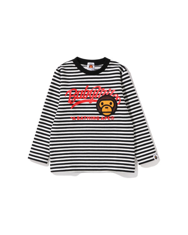 Sudaderas Bape Milo Patch Hoop Crewneck Niños Negras | WLYJQ-1268