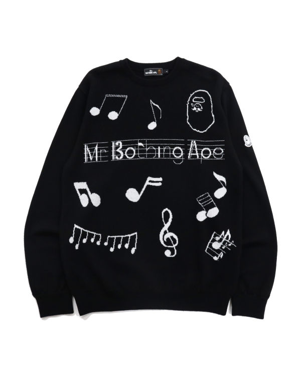 Sudaderas Bape Music Score Hombre Negras | PLYSM-9735