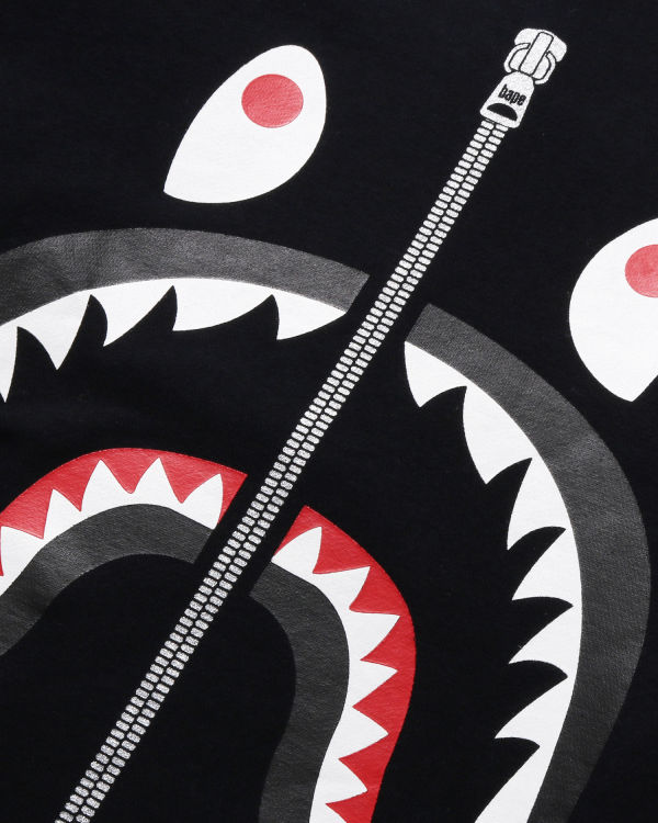 Sudaderas Bape Shark Crewneck Hombre Negras | WJKNA-9178