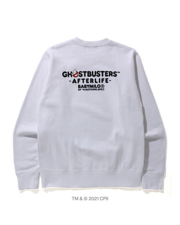 Sudaderas Bape X Ghostbusters Ape Head Crewneck Hombre Blancas | MQPKF-1357