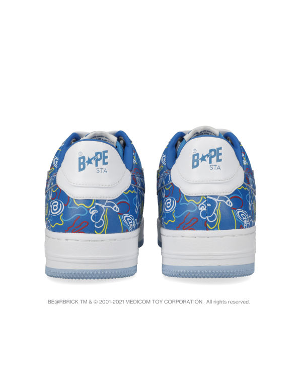 Zapatillas Bape STA X Medicom Toy Be@R Camo M1 Hombre Azules Claro | MDHRV-1378