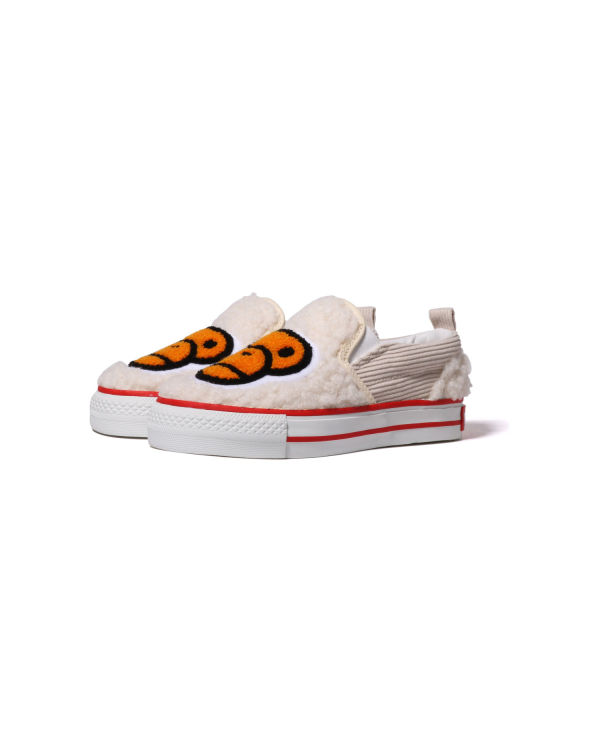 Zapatillas Sin Cordones Bape Milo Boa Niños Blancas | KDTIY-2318